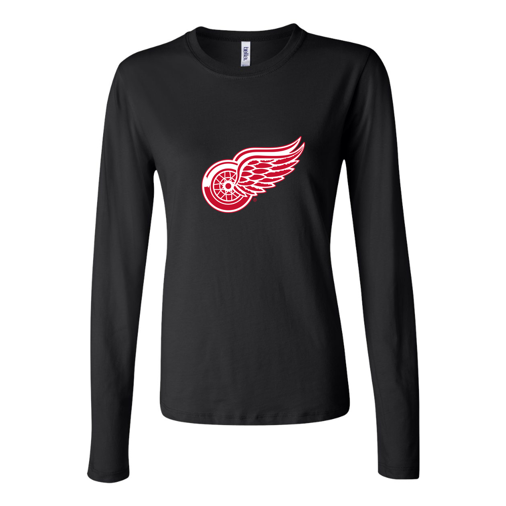 Women's Detroit Red Wings Long Sleeve T-Shirt - Black
