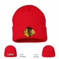 Chicago Blackhawks Red Beanie Hat