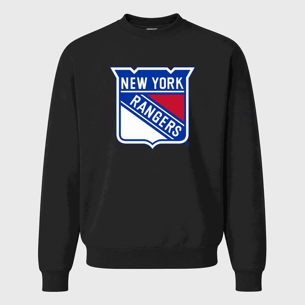 Men's New York Rangers Crewneck Sweatshirt - Black