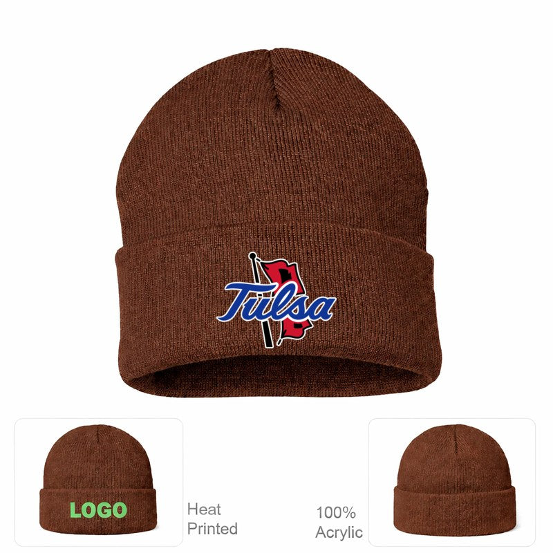 Tulsa Golden Hurricane Brown Beanie Hat