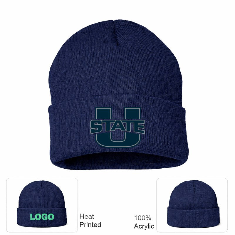 Utah State Aggies Navy Beanie Hat