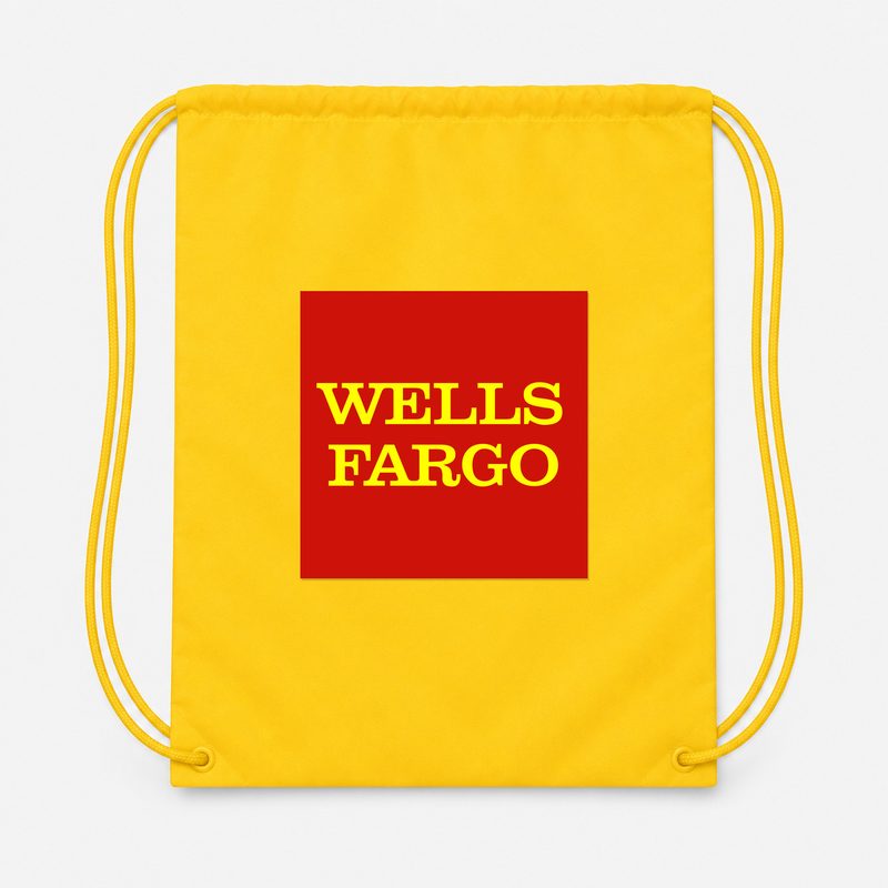 Wells Fargo Drawstring Bag - Yellow