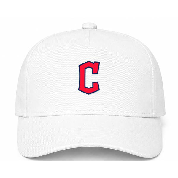 Cleveland Guardians MLB Logo White Dad Baseball Cap Hat