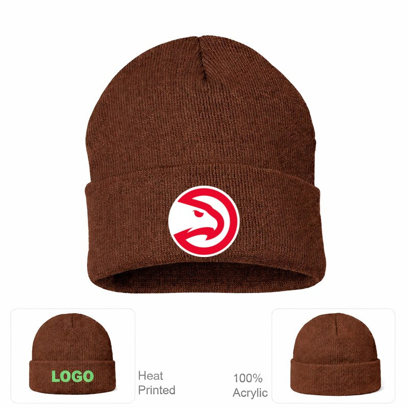 Atlanta Hawks Brown Beanie Hat