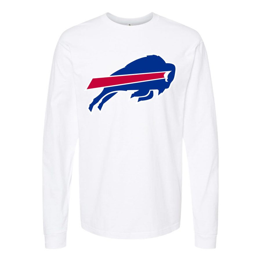 Men's Buffalo Bills Long sleeves Cotton Blend T-Shirt - White