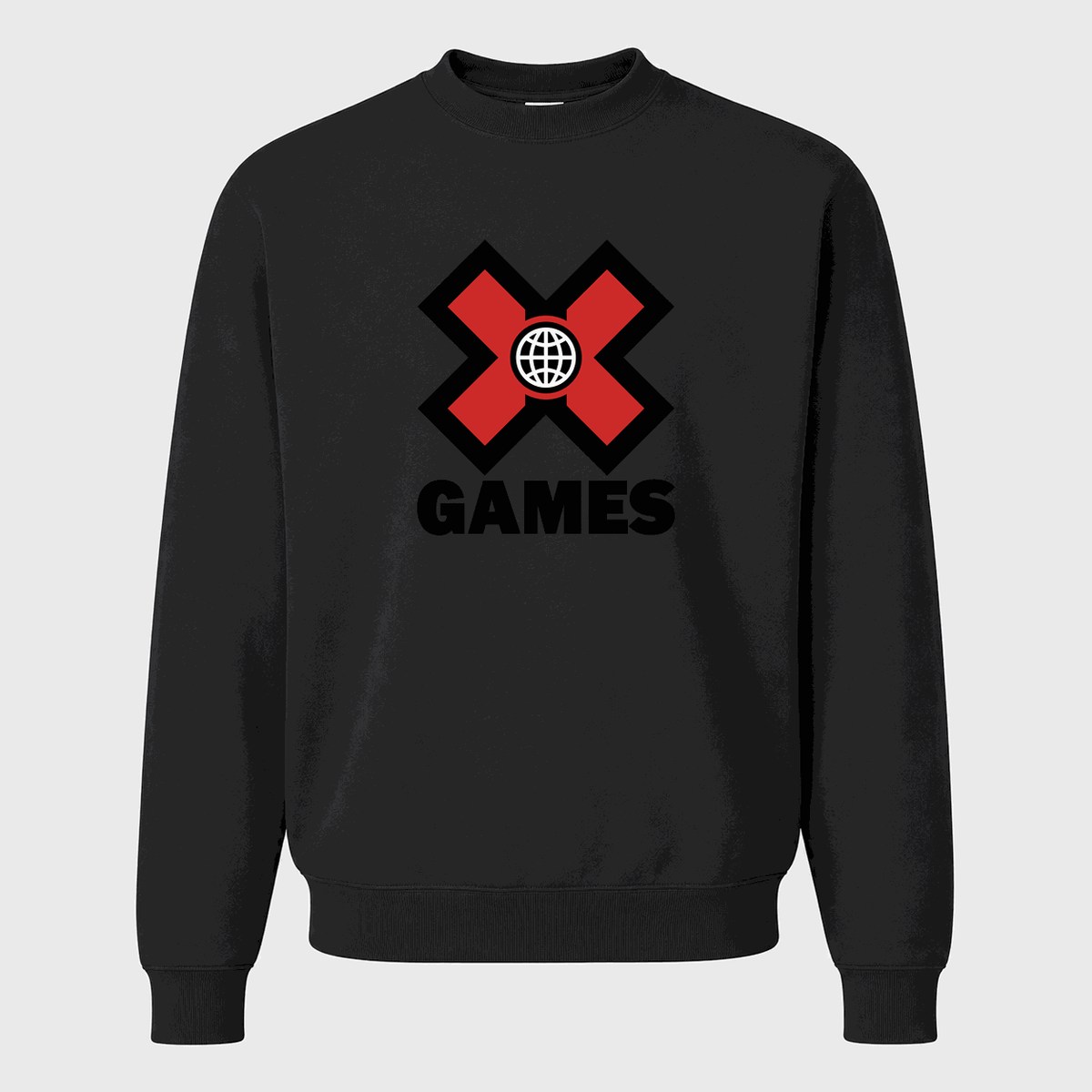 Men's X Games Logo Crewneck Sweatshirt - Black