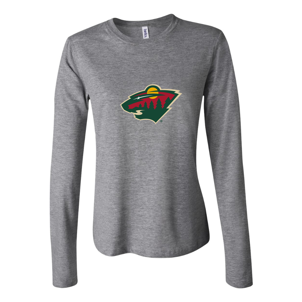 Women's Minnesota Wild Long Sleeve T-Shirt - Gray