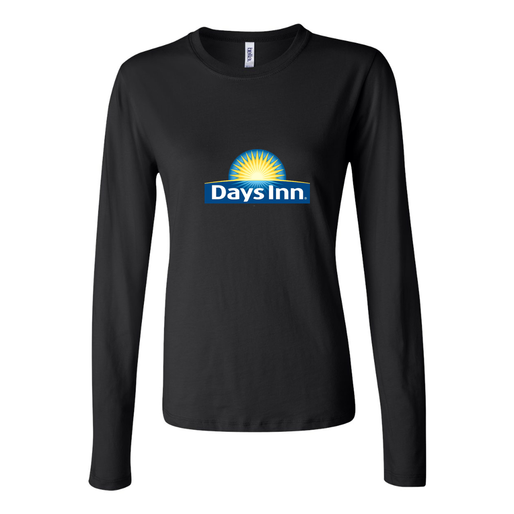 Women's Days Inn Long Sleeve T-Shirt - Black