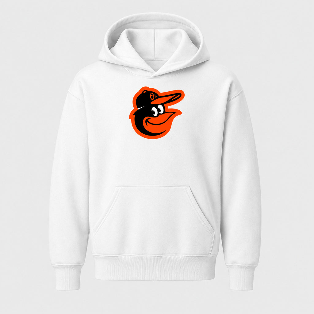 Youth Baltimore Orioles Pullover Hoodie - White