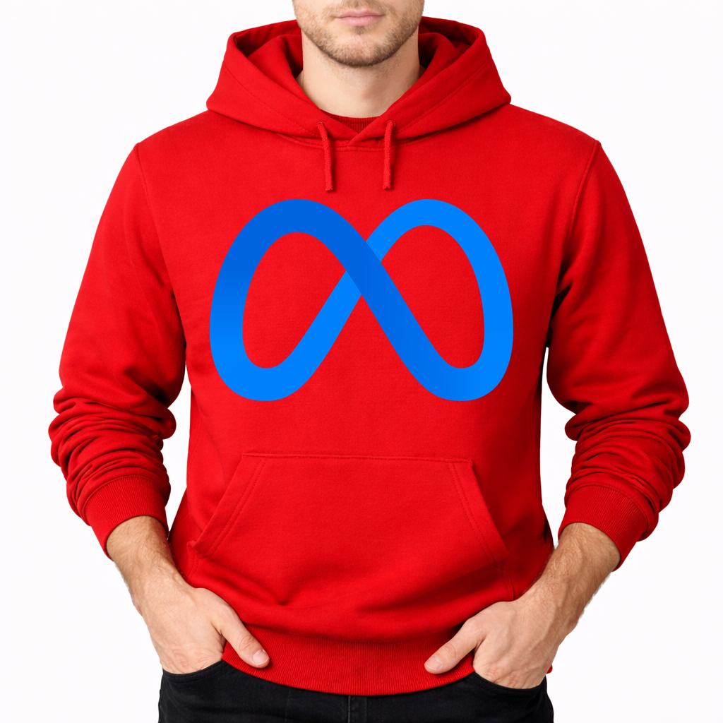 Men's Meta Pullover Hoodie - Red