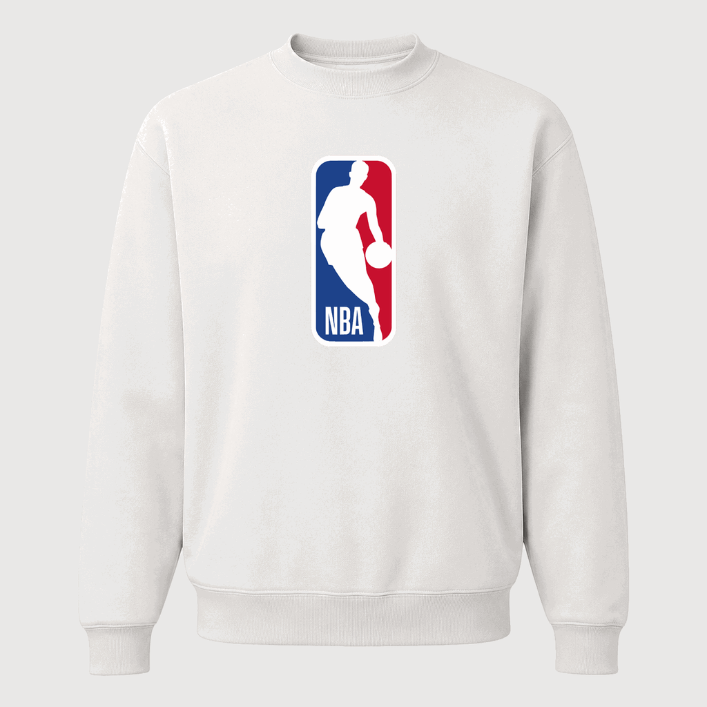 Men's NBA Logo Crewneck Sweatshirt - White