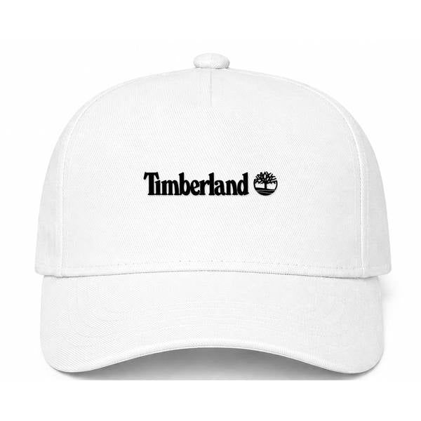 Timberland Logo White Dad Baseball Cap Hat