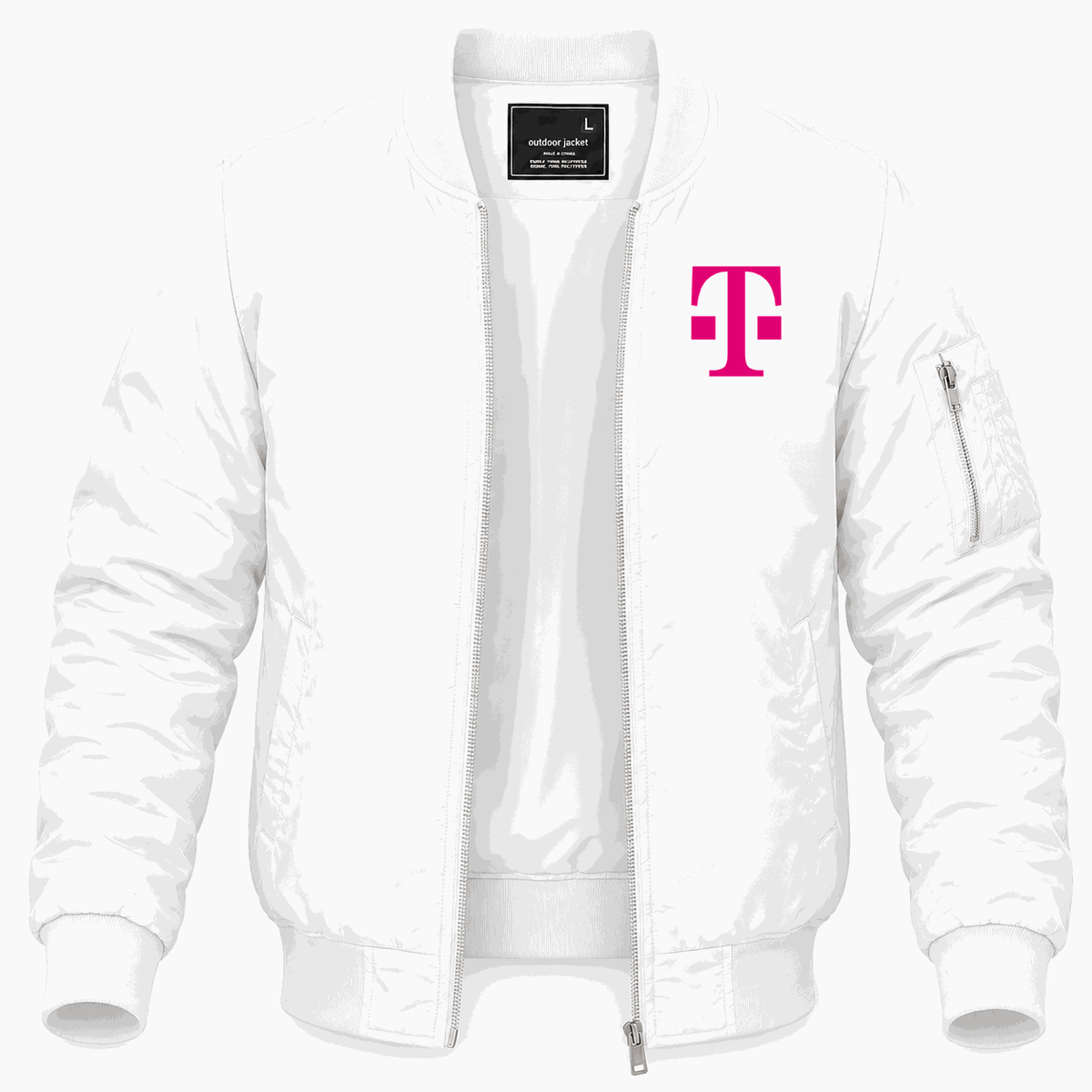 Men's T-Mobile Lightweight Bomber Jacket - White