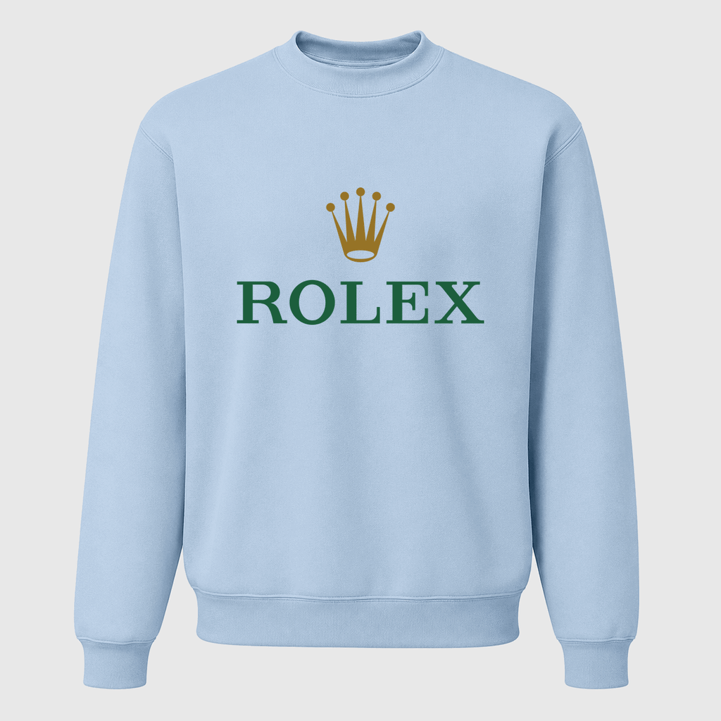 Men's Rolex Crewneck Sweatshirt - Sky Blue