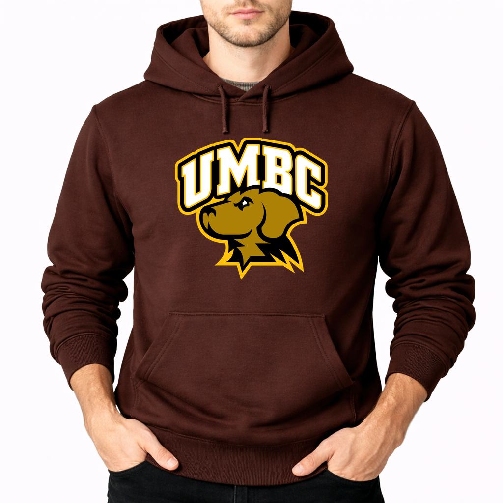 Men's UMBC Retrievers Pullover Hoodie - Brown