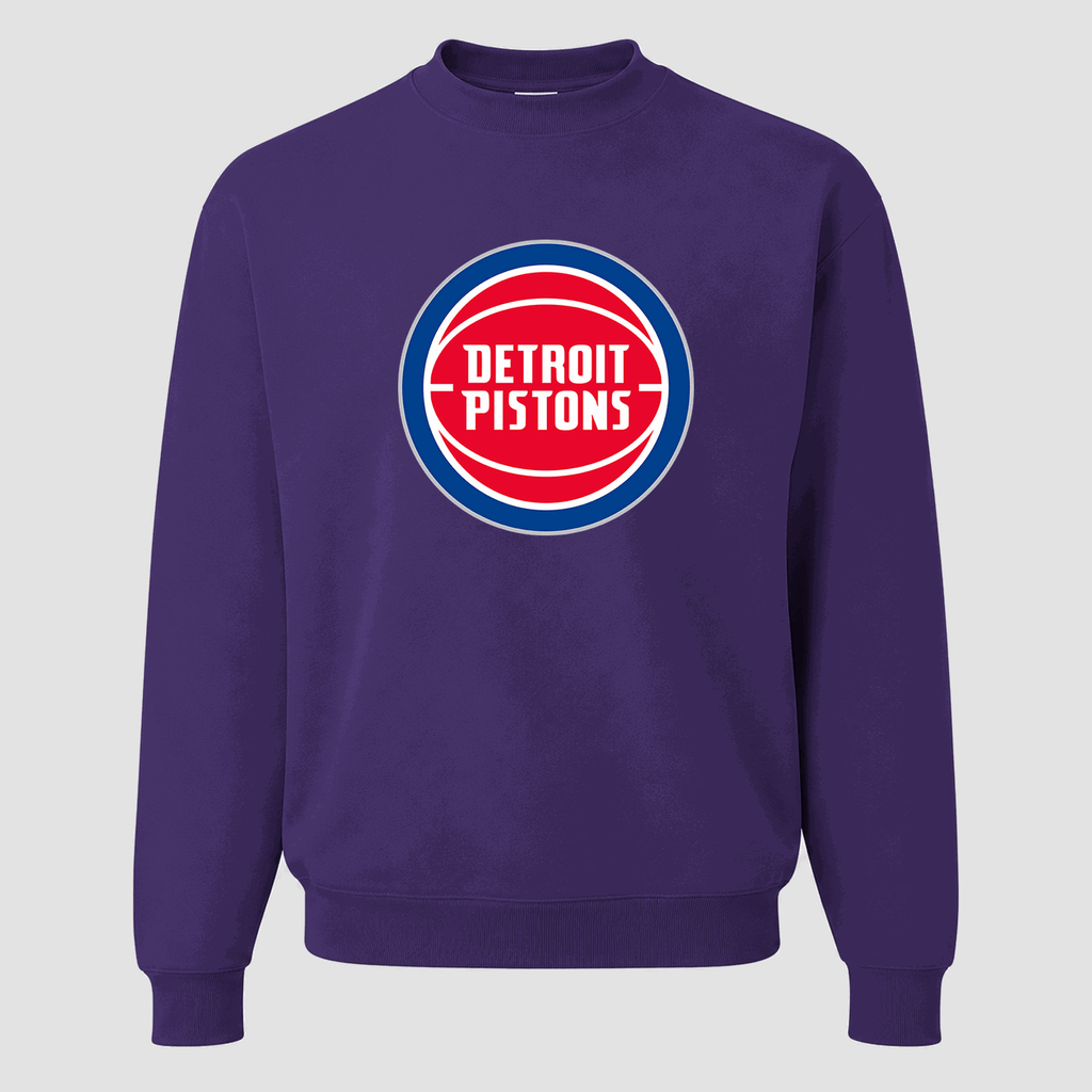 Men's Detroit Pistons Crewneck Sweatshirt - Purple