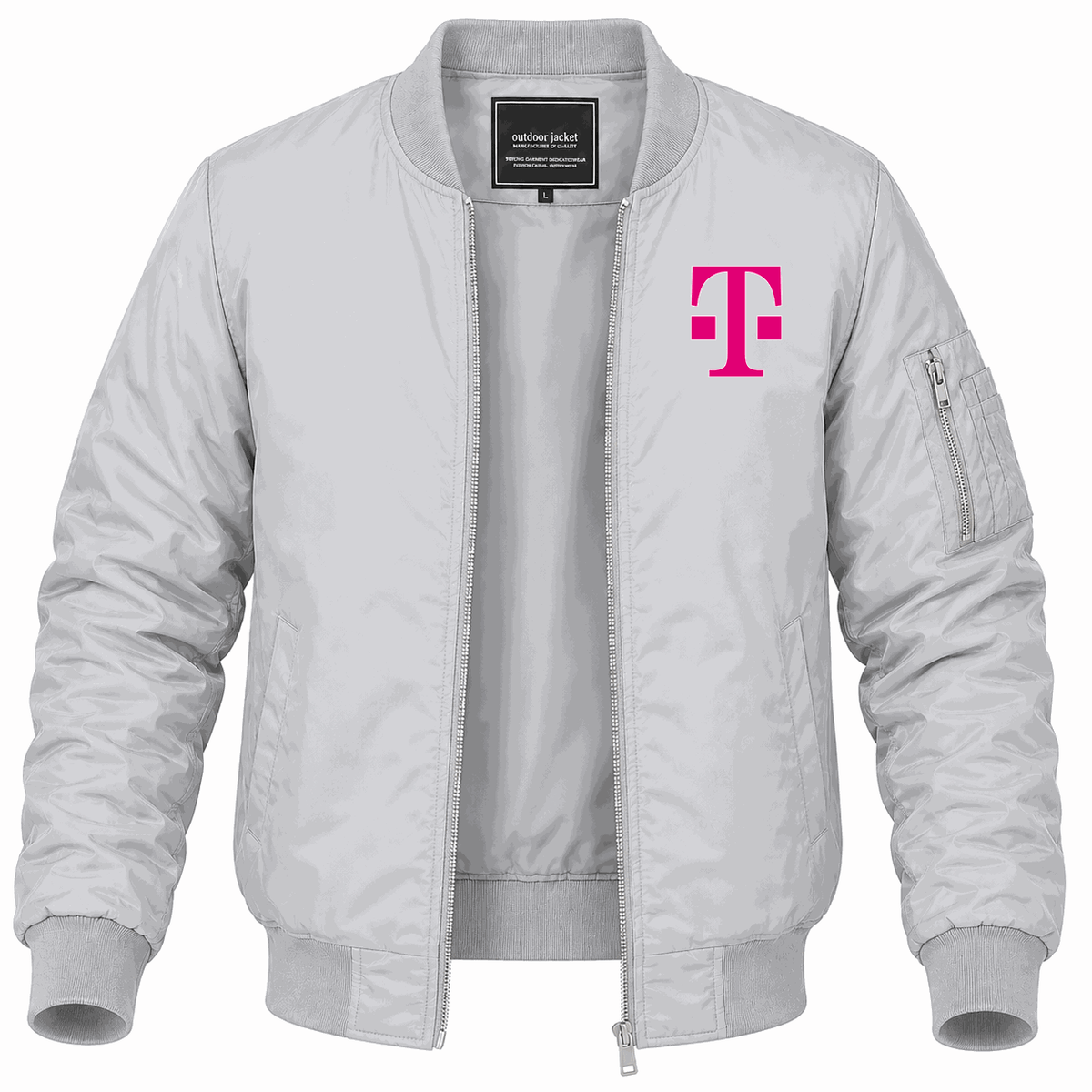 Men's T-Mobile Lightweight Bomber Jacket - Gray