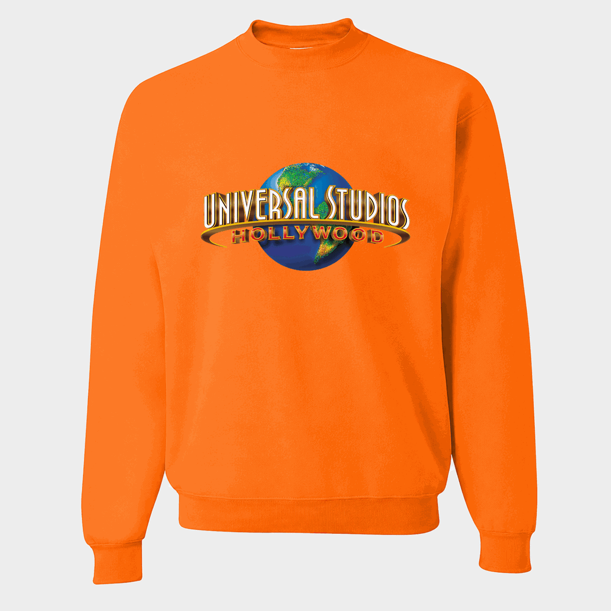 Men's Universal Studios Hollywood Crewneck Sweatshirt - Orange