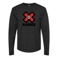 Men's X Games logo.svg Long sleeves Cotton Blend T-Shirt - Black