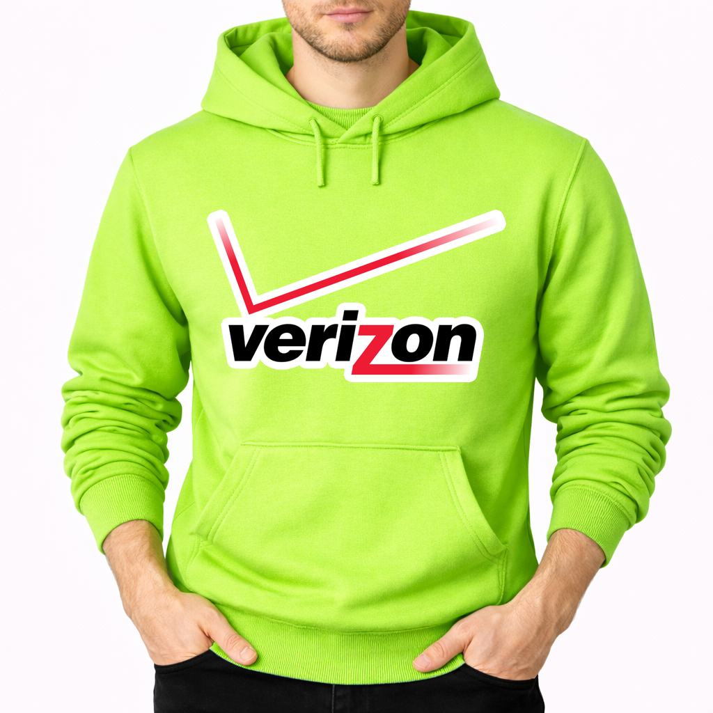 Men's Verizon Wireless Pullover Hoodie - Lime green