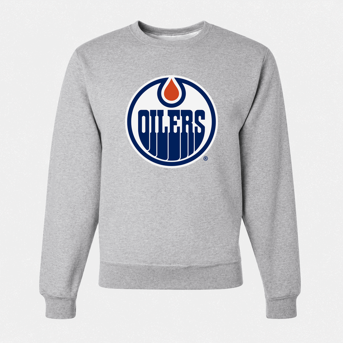 Men's Edmonton Oilers Crewneck Sweatshirt - Gray