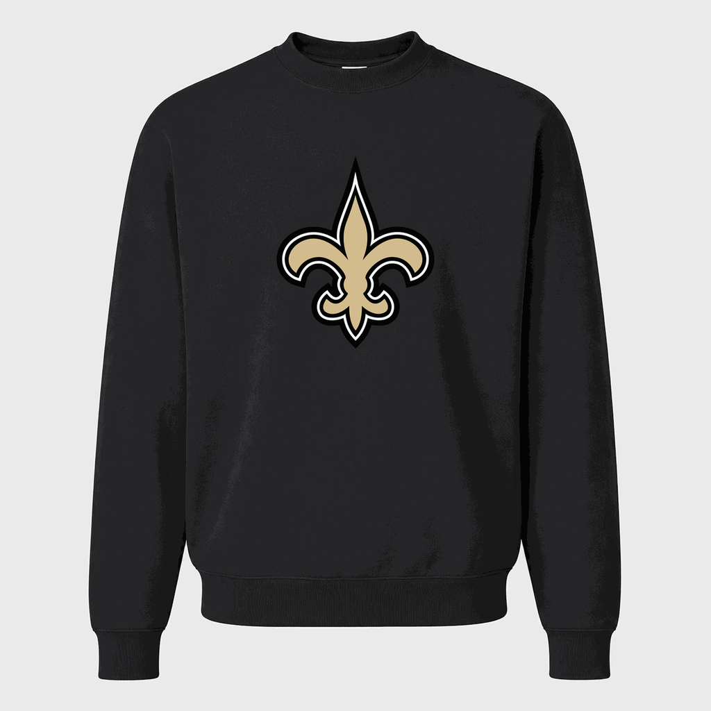 Men's New Orleans Saints Crewneck Sweatshirt - Black