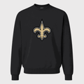 Men's New Orleans Saints Crewneck Sweatshirt - Black