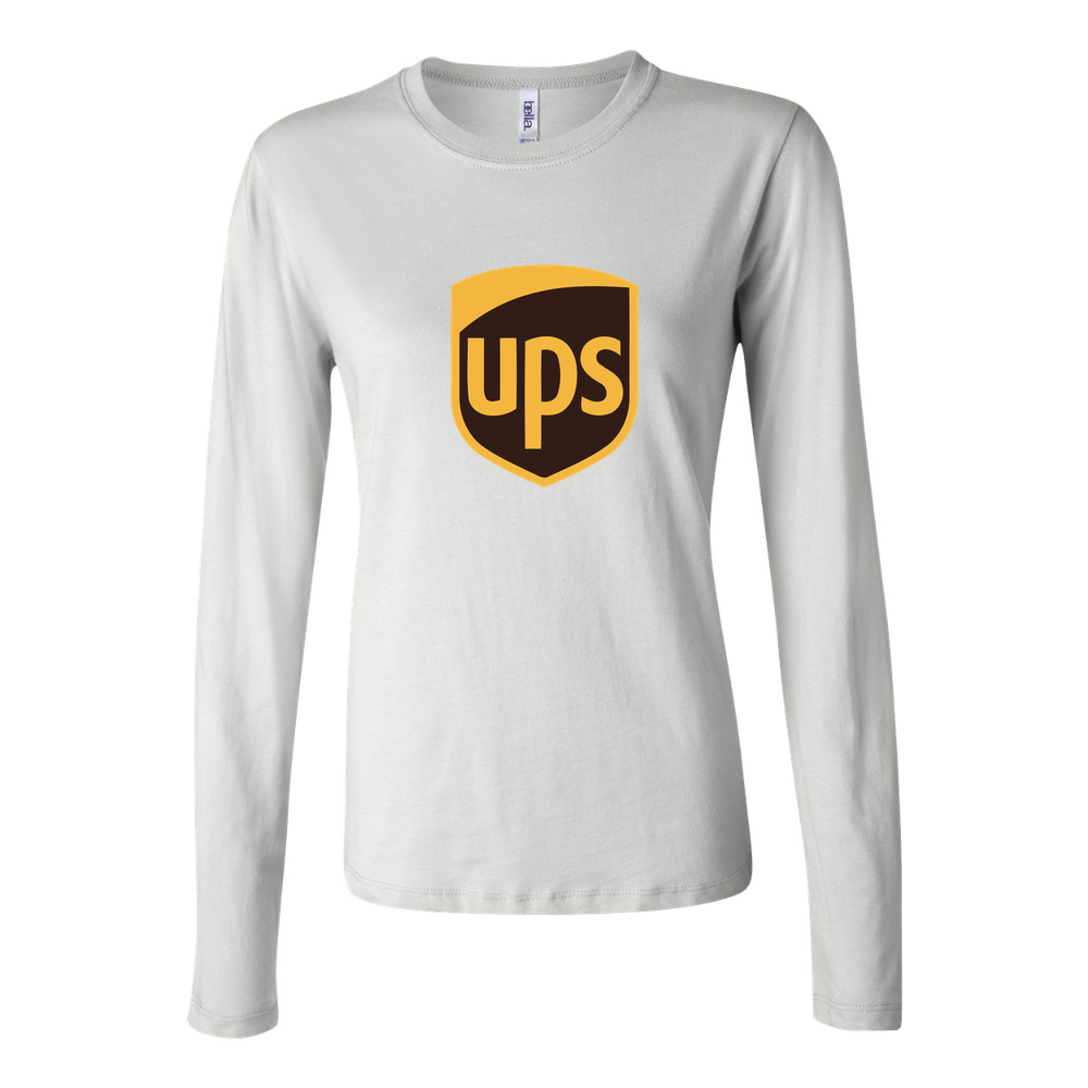Women's UPS removebg preview Long Sleeve T-Shirt - White
