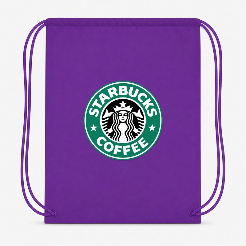 Starbucks Coffee Drawstring Bag - Purple