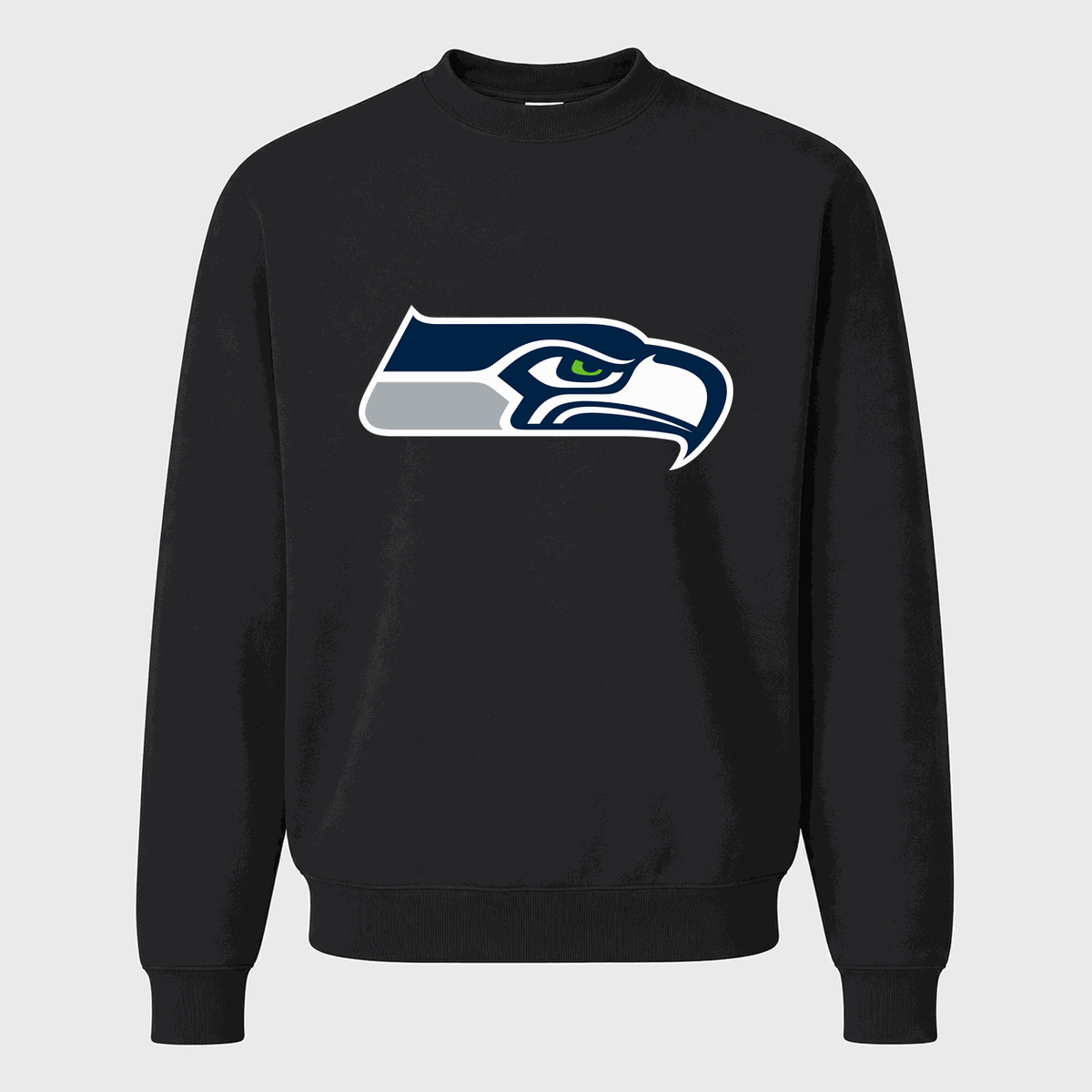Men's Seattle Seahawks Crewneck Sweatshirt - Black
