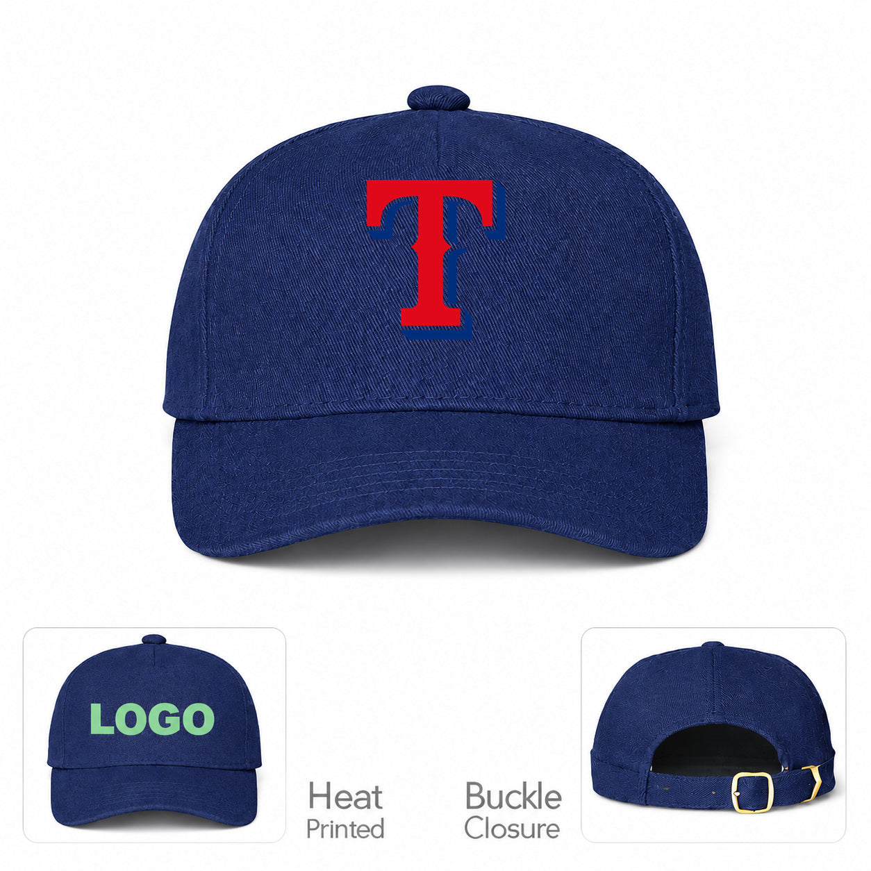 MLB Texas Rangers Baseball Cap Hat - Navy