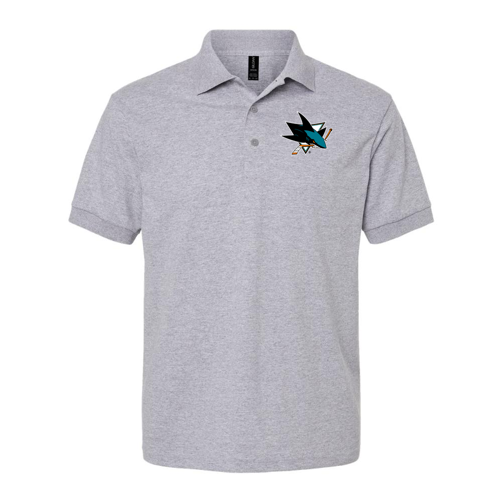 Men's San Jose Sharks Dry Blend Polo - Gray