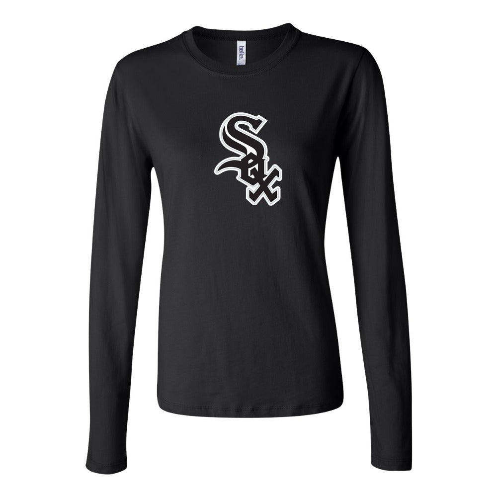Women's Chicago White Sox Long Sleeve T-Shirt - Black