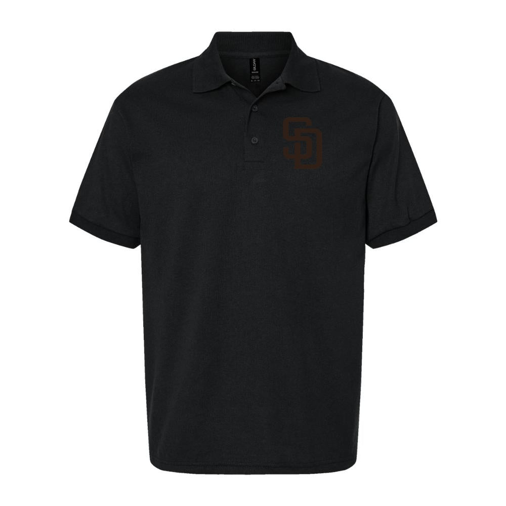 Men's San Diego Padres Dry Blend Polo - Black