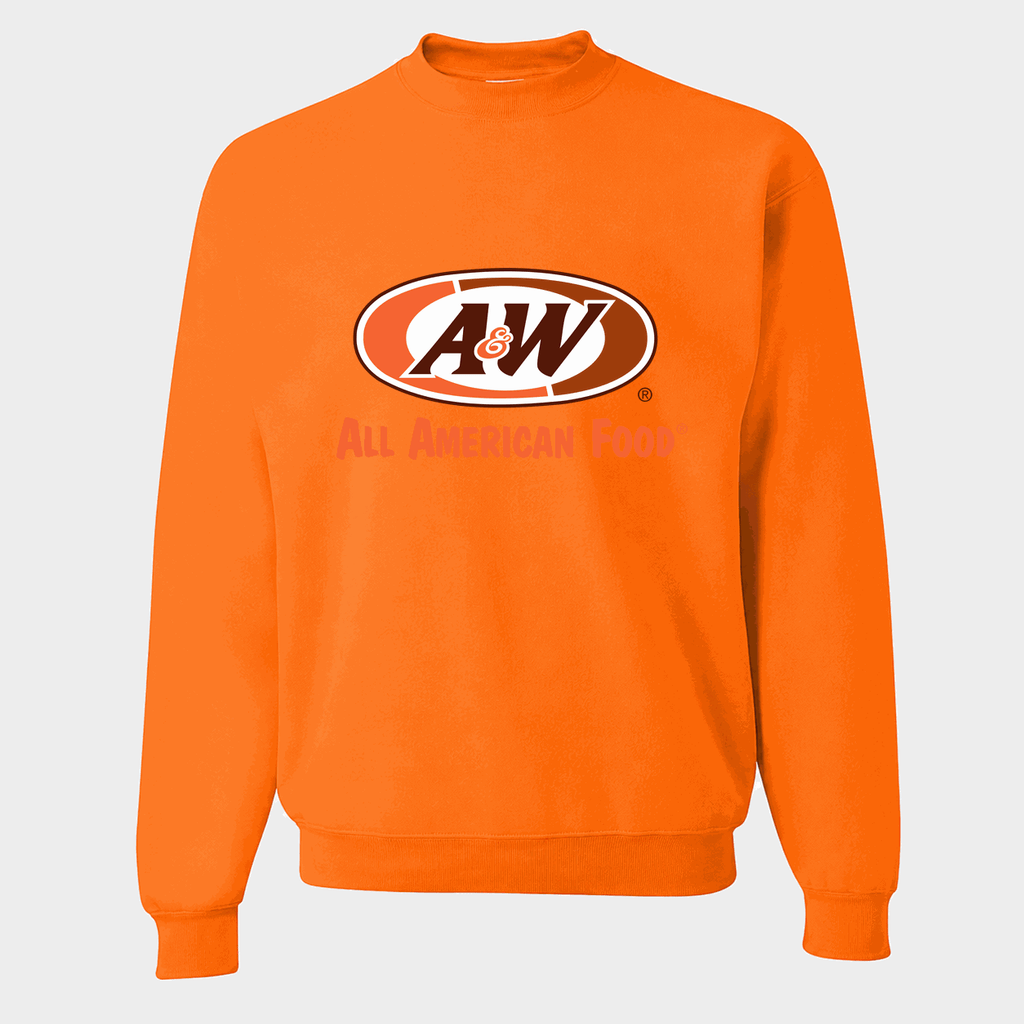 Men's A&W Crewneck Sweatshirt - Orange