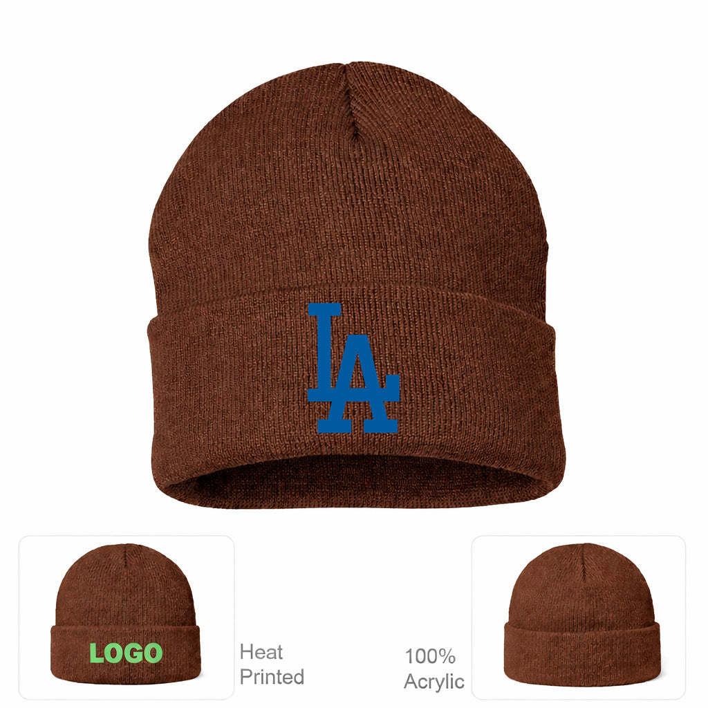 MLB Los Angeles Dodgers Beanie Hat - Brown