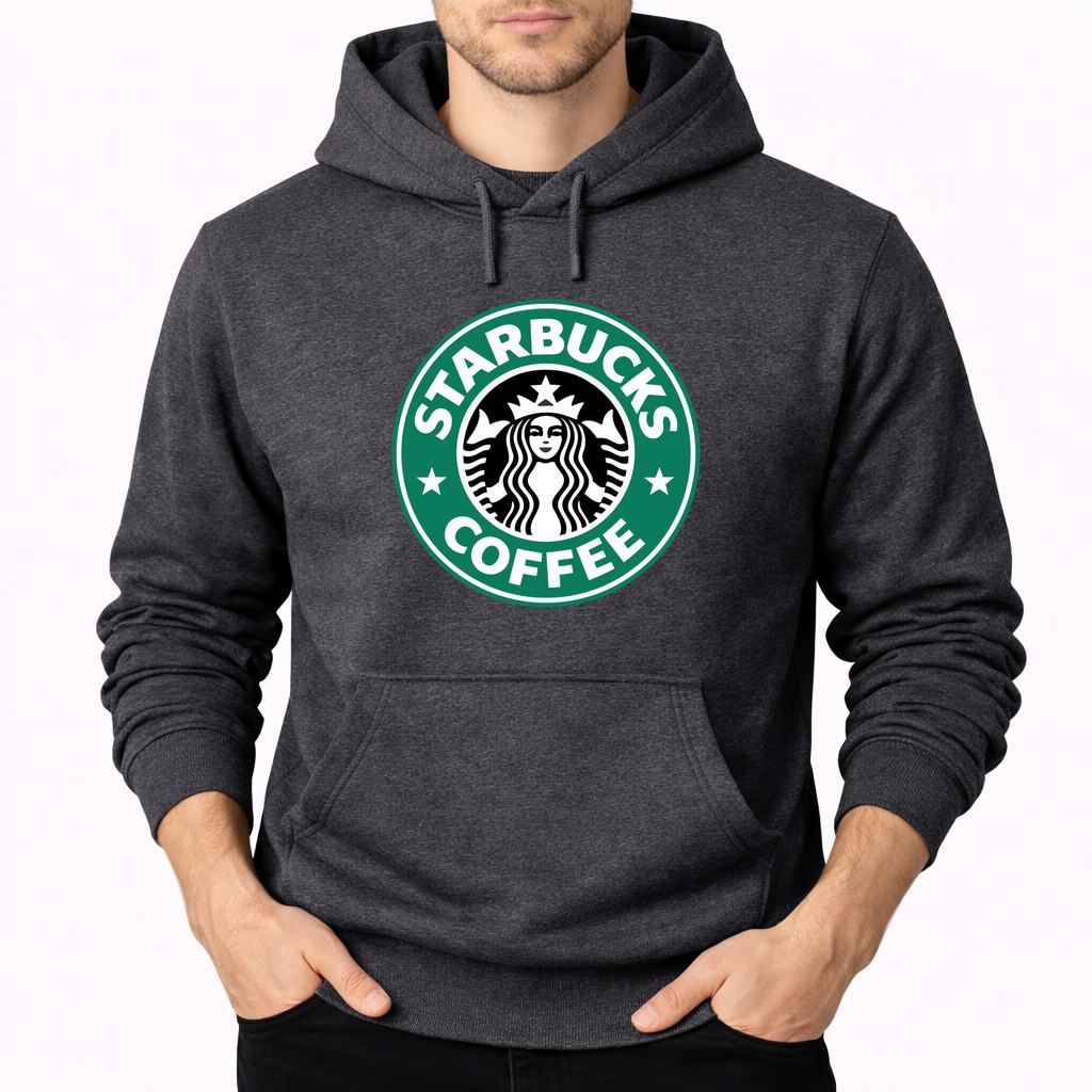 Men's Starbucks Starbucks Pullover Hoodie - Charcoal