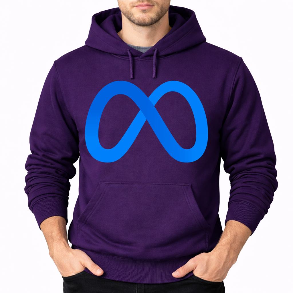 Men's Meta Pullover Hoodie - Purple
