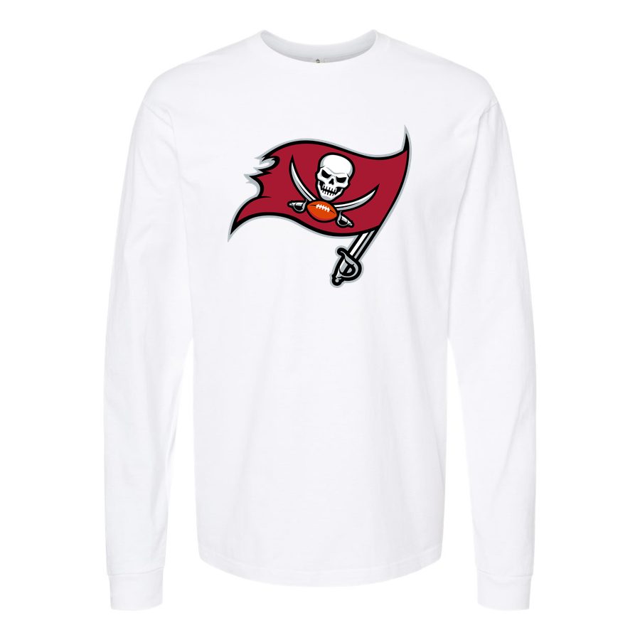 Men's Tampa Bay Buccaneers Long sleeves Cotton Blend T-Shirt - White