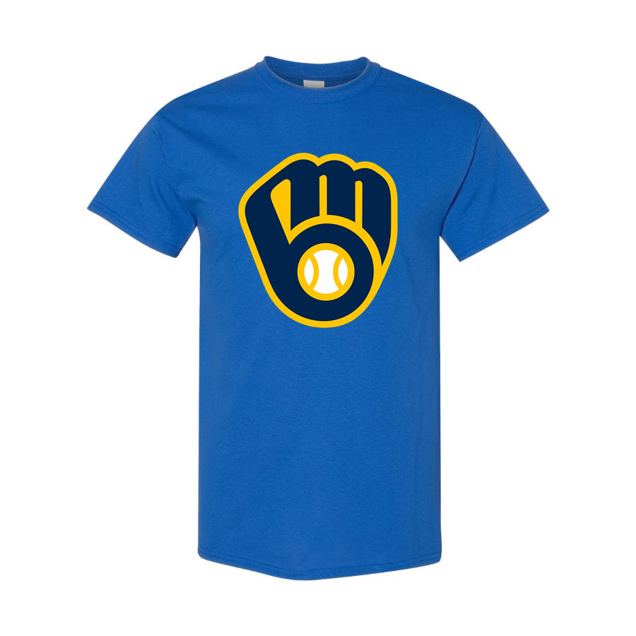 Youth's Milwaukee Brewers Cotton T-Shirt - Blue