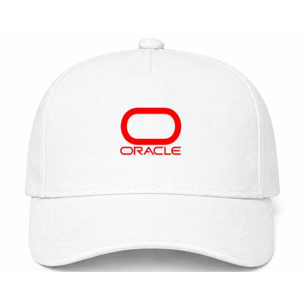 Oracle Logo White Dad Baseball Cap Hat