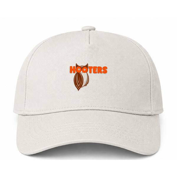 Hooters Logo Beige Dad Baseball Cap Hat