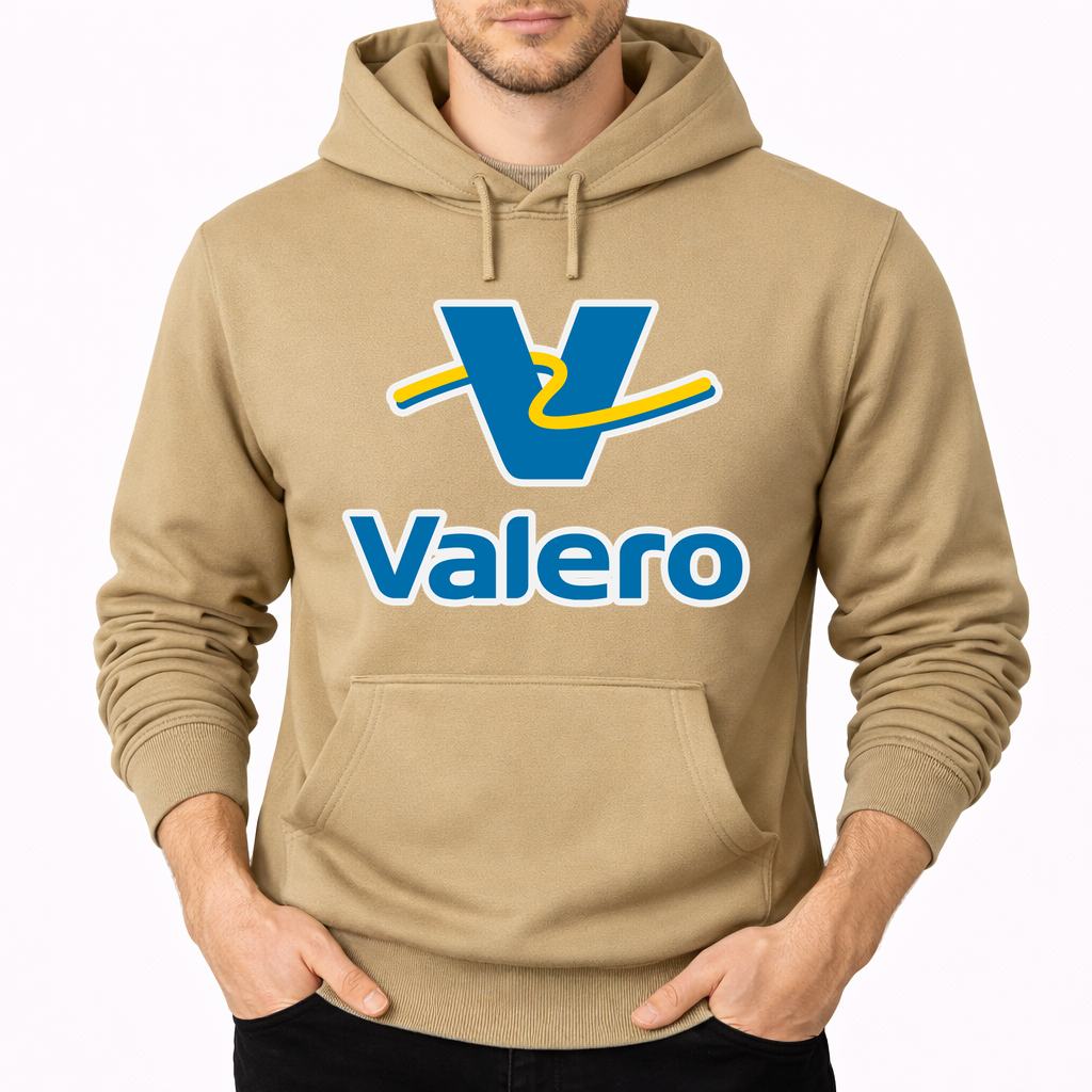Men's Valero Gas Station Pullover Hoodie - Tan