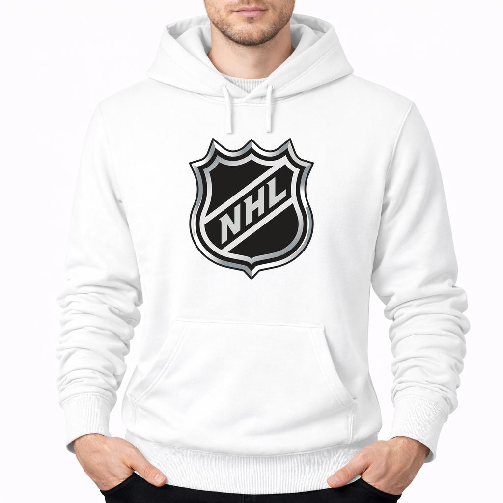 Men's NHL Shield Pullover Hoodie - White