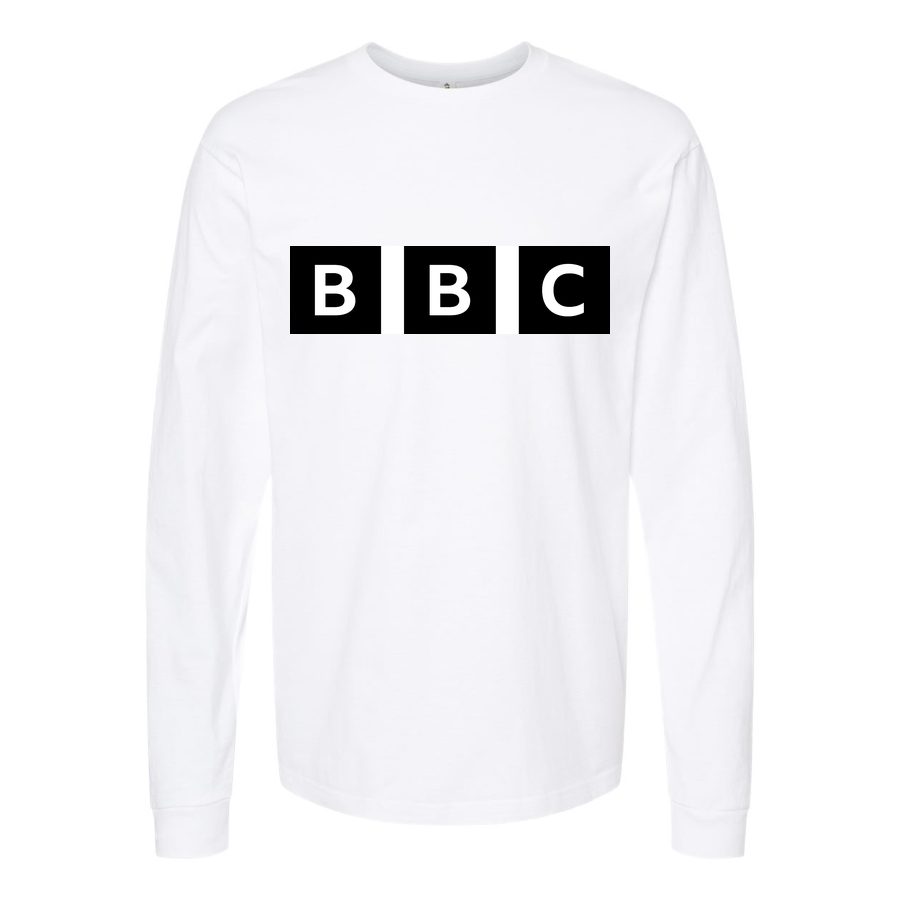 Men's bbc-logo Long sleeves Cotton Blend T-Shirt - White