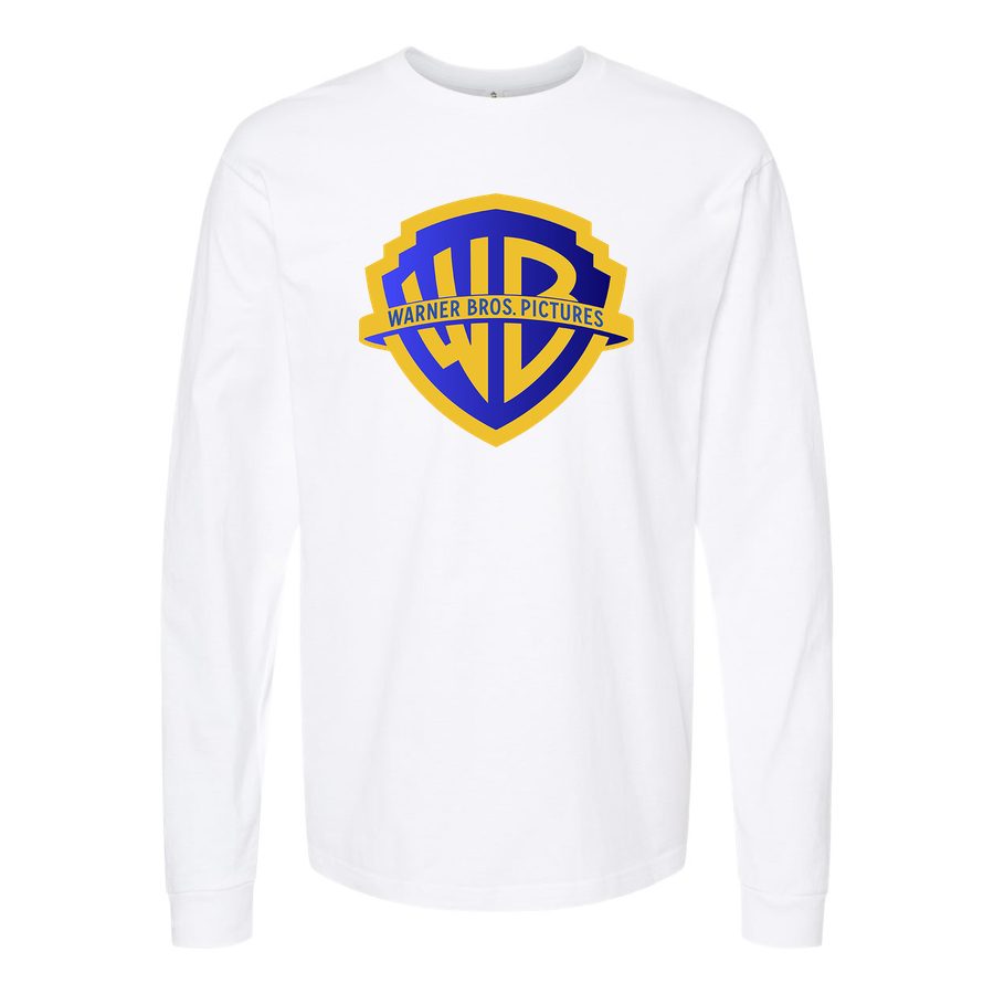 Men's Warner Bros Long sleeves Cotton Blend T-Shirt - White