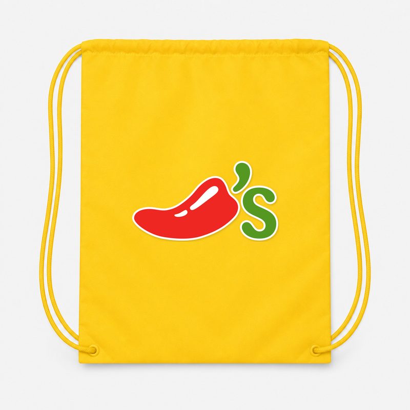 Chilis Drawstring Bag - Yellow