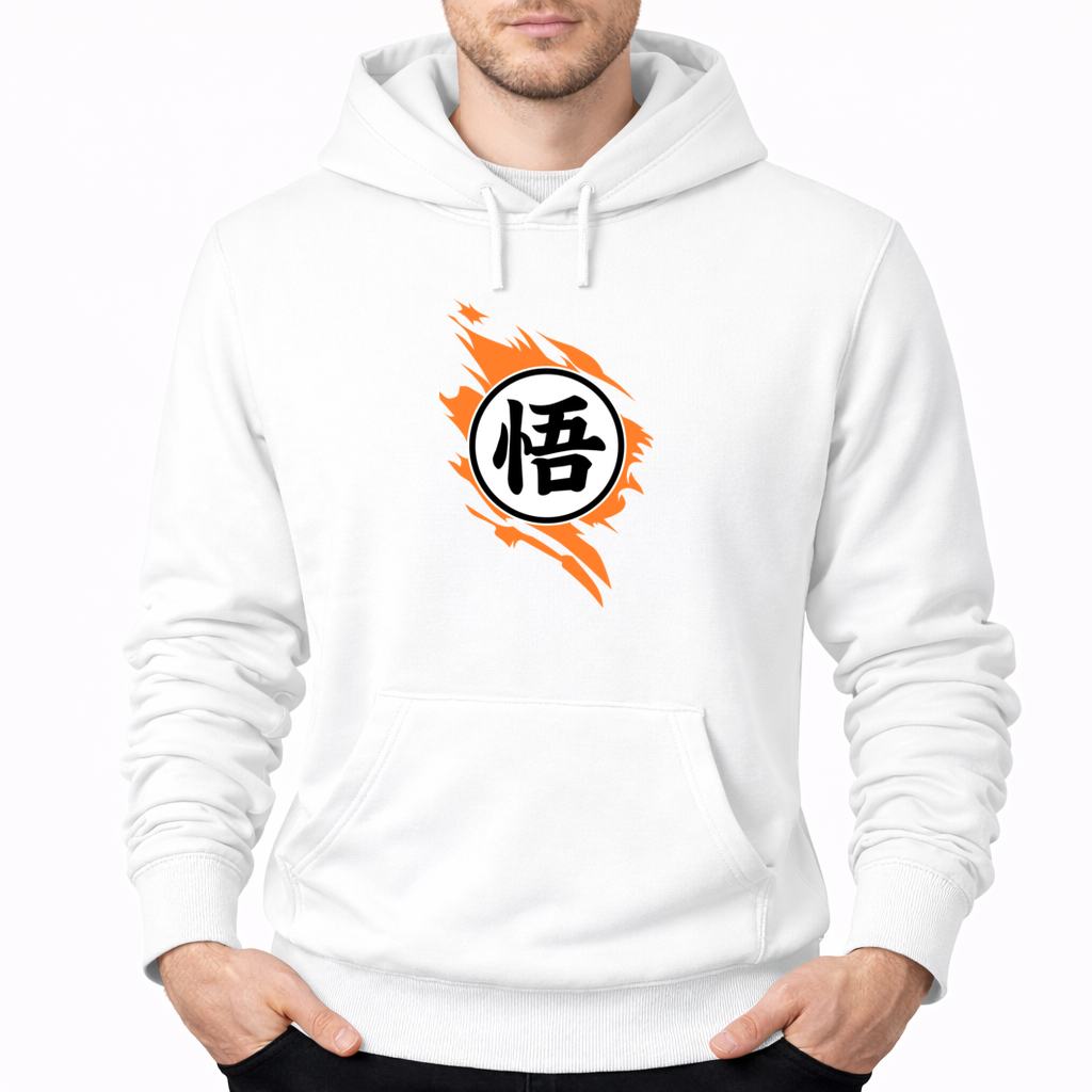 Men's Dragon Ball Z Pullover Hoodie - White