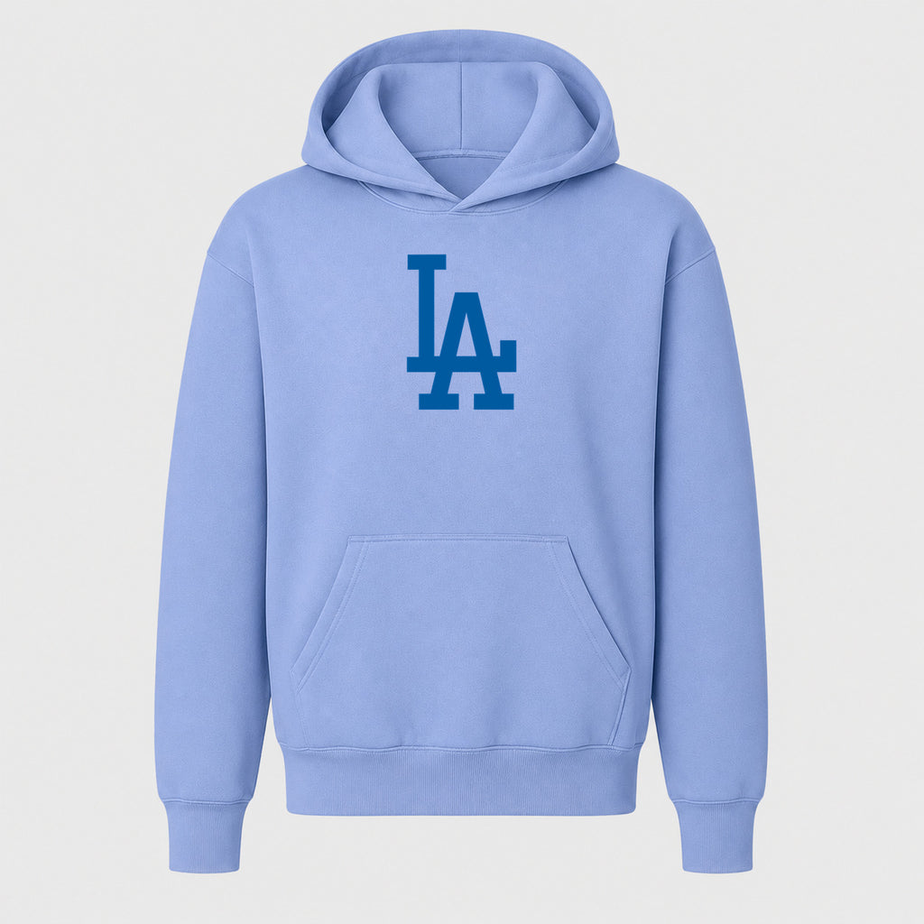 Youth Los Angeles Dodgers Pullover Hoodie - Light Blue