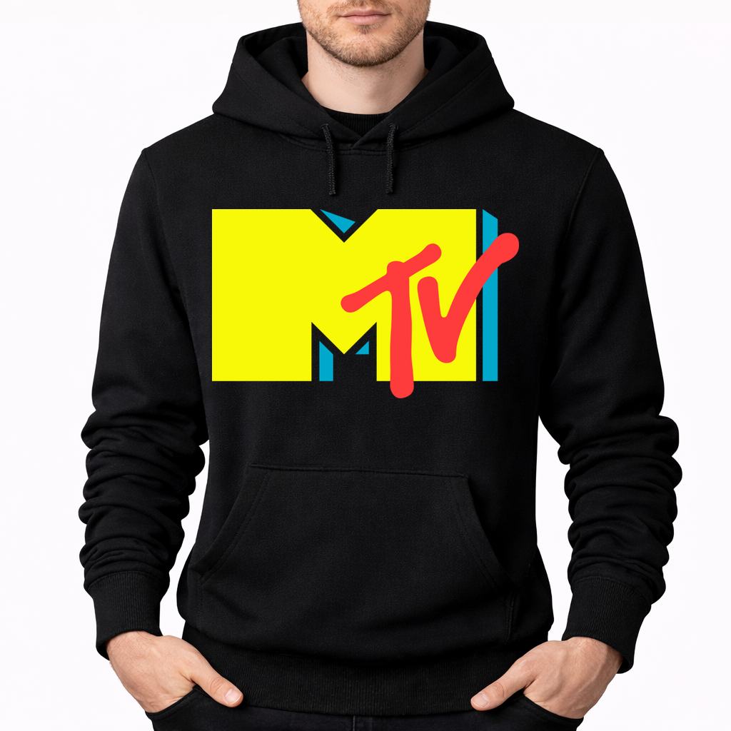 Men's MTV Pullover Hoodie - Black